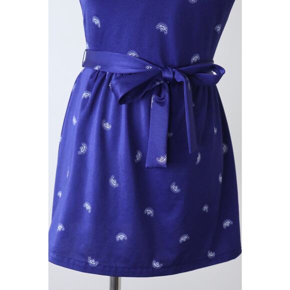 Vintage 1960s Size S Rose Marie Reid Skirted One Piece Bathing Suit Blue - Picture 4 of 9